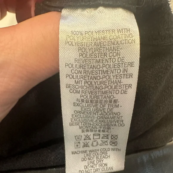 Free People Faux Leather Pants-Size 24 - Picture 5 of 5